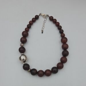 Retired Silpada Electroformed Sterling Silver Accents Dyed Carnelian Necklace